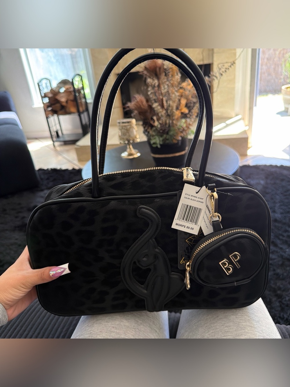 Baby Phat Black Leopard Bag 🎀
